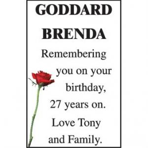 BRENDA GODDARD