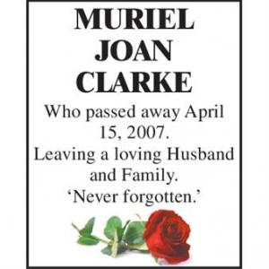 MURIEL JOAN CLARKE