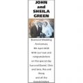 JOHN AND SHEILA GREEN