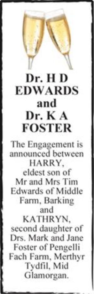 Dr. H D EDWARDS and Dr. K A FOSTER